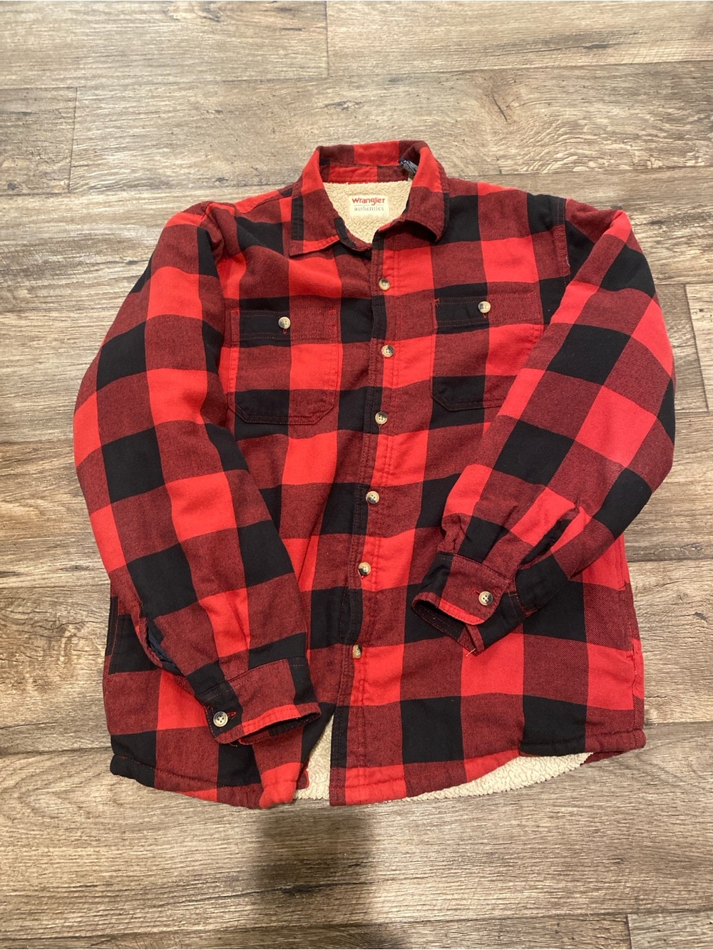 Wrangler Flannel Jacket Sherpa